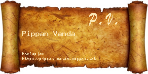 Pippan Vanda névjegykártya